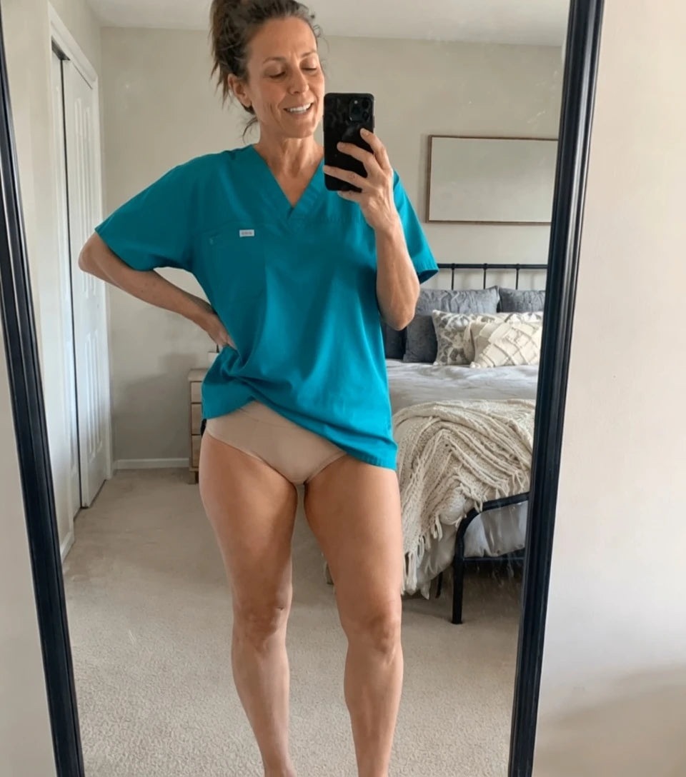 Woman wearing Sistera underwear